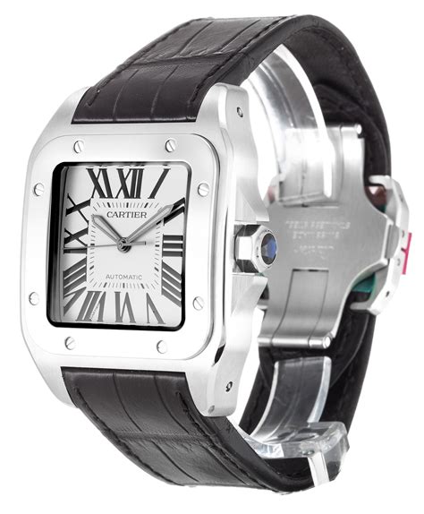 cartier santos 100 diamond replica uk|cartier santos price guide.